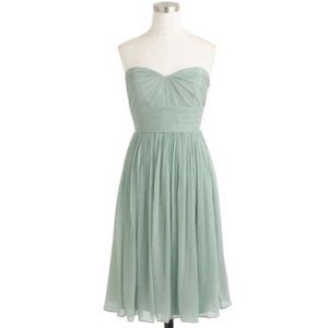 J Crew Chiffon Dress | Sea foam, Size 6